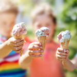 Glace et enfants