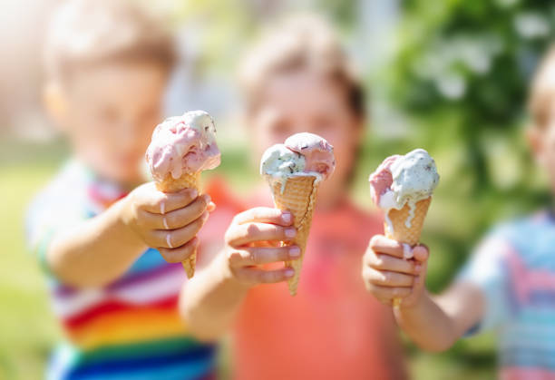 Glace et enfants